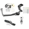 Trailer Tow Hitch For 14-20 Mitsubishi Outlander Excluding PHEV Complete Package w/ Wiring and 2" Ball