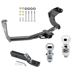 Trailer Tow Hitch For 14-20 Mitsubishi Outlander Except PHEV Receiver w/ 1-7/8" and 2" Ball