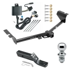 Trailer Tow Hitch For 15-21 KIA Sedona All Models Complete Package w/ Wiring and 1-7/8" Ball