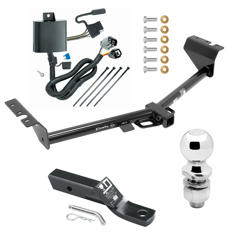 Trailer Tow Hitch For 15-21 KIA Sedona Complete Package w/ Wiring and 2" Ball