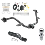 Trailer Tow Hitch For 13-21 Nissan NV200 15-18 Chevrolet City Express Complete Package w/ Wiring and 1-7/8" Ball