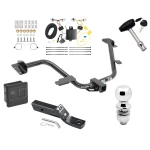 Trailer Tow Hitch For 13-21 Nissan NV200 15-18 Chevrolet City Express Deluxe Package Wiring 2" Ball and Lock