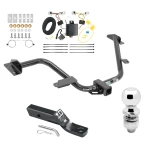 Trailer Tow Hitch For 13-21 Nissan NV200 15-18 Chevrolet City Express Complete Package w/ Wiring and 2" Ball