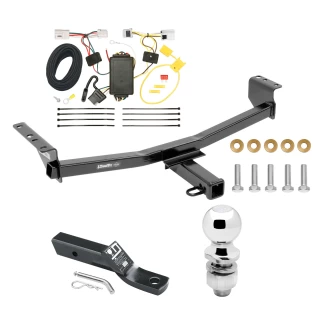 Trailer Tow Hitch For 08-20 Nissan Rogue 14-14 Rogue Select Complete Package w/ Wiring and 2" Ball
