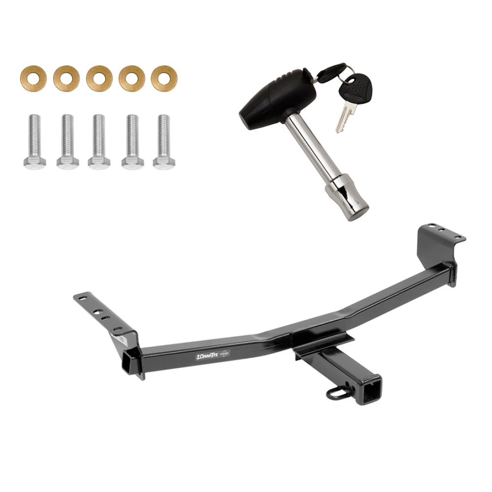 Trailer Tow Hitch For 08-20 Nissan Rogue Except Krom & Sport 2014 Rogue Select w/ Security Lock Pin Key