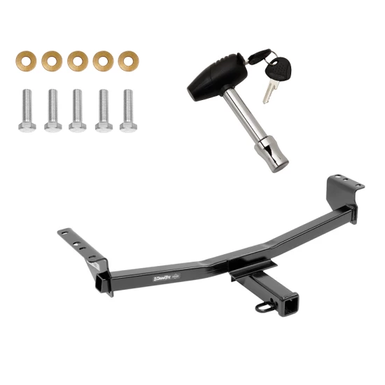Trailer Tow Hitch For 08-20 Nissan Rogue Except Krom & Sport 2014 Rogue Select w/ Security Lock Pin Key