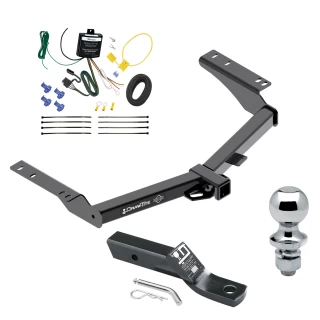 Trailer Tow Hitch For 14-24 Toyota Prado All Models Complete Package w/ Wiring and 1-7/8" Ball