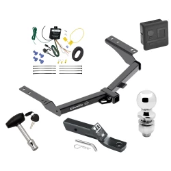 Trailer Tow Hitch For 14-24 Toyota Prado All Models Deluxe Package Wiring 2" Ball and Lock