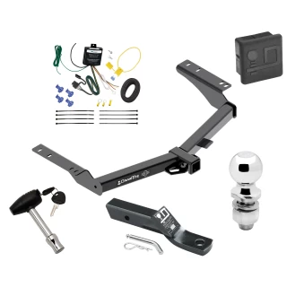 Trailer Tow Hitch For 14-24 Toyota Prado All Models Deluxe Package Wiring 2" Ball and Lock