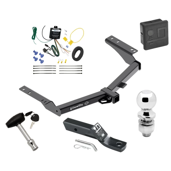 Trailer Tow Hitch For 14-24 Toyota Prado All Models Deluxe Package Wiring 2" Ball and Lock