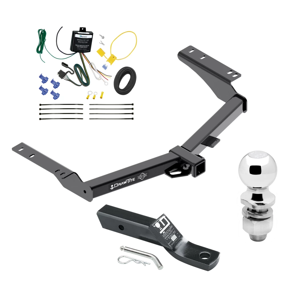 Trailer Tow Hitch For 14-24 Toyota Prado All Models Complete Package w/ Wiring and 2" Ball