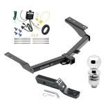 Trailer Tow Hitch For 14-24 Toyota Prado All Models Complete Package w/ Wiring and 2" Ball