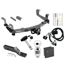 Trailer Tow Hitch For 15-19 Chevy Silverado GMC Sierra 2500HD 3500HD Deluxe Package Wiring 2" Ball and Lock