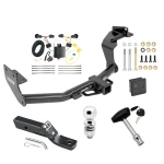 Trailer Tow Hitch For 16-20 KIA Sorento 4 Cyl. Deluxe Package Wiring 2" Ball and Lock