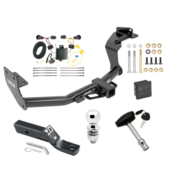 Trailer Tow Hitch For 16-20 KIA Sorento 4 Cyl. Deluxe Package Wiring 2" Ball and Lock