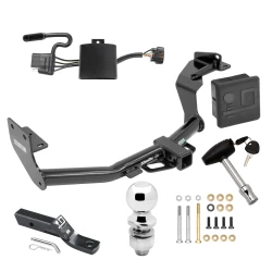 Trailer Tow Hitch For 19-20 Hyundai Santa Fe (Except XL Models) Deluxe Package Wiring 2" Ball and Lock