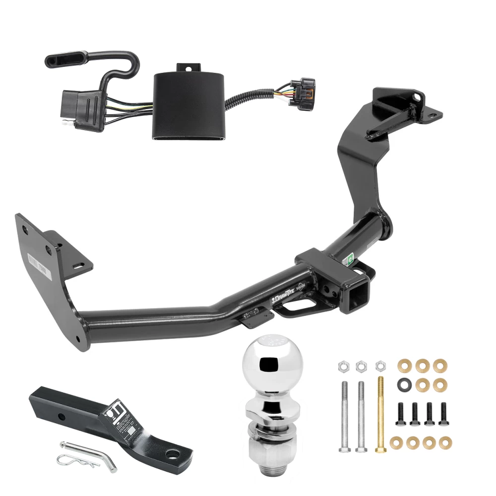 Trailer Tow Hitch For 19-20 Hyundai Santa Fe (Except XL Models) Complete Package w/ Wiring and 2" Ball