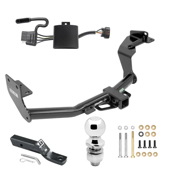 Trailer Tow Hitch For 19-20 Hyundai Santa Fe (Except XL Models) Complete Package w/ Wiring and 2" Ball