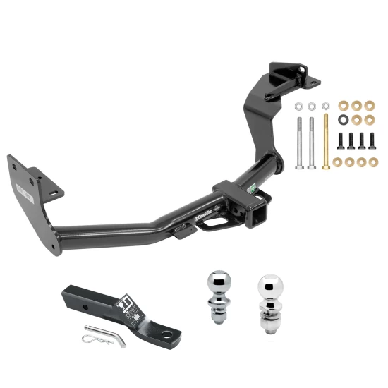 Trailer Tow Hitch For 16-20 KIA Sorento 2019 Hyunda Santa Fe Except XL 2020 All Models Receiver w/ 1-7/8" and 2" Ball