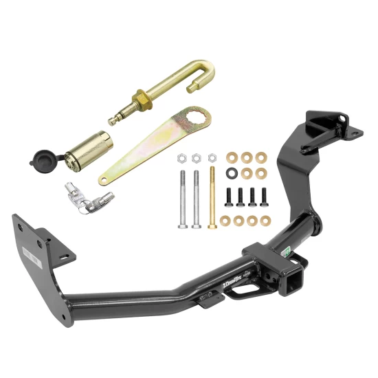 Trailer Tow Hitch For 16-20 KIA Sorento 2019 Hyunda Santa Fe Except XL 2020 All Models Class 3 2" Towing Receiver w/ J-Pin Anti-Rattle Lock