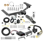 Class 3 Hitch For 15-27 Ford Transit 150 250 350 22-27 E-Transit w/ Draw-Tite Trailer Brake Control 7-Way RV Wiring Complete System Receiver 2" Tow Ball