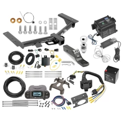 Class 3 Hitch For 15-27 Ford Transit 150 250 350 22-27 E-Transit w/ Tekonsha Prodigy P3 Trailer Brake Control 7-Way RV Wiring Breakaway Battery Charger Complete System Receiver 2" Tow Ball