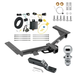 Trailer Tow Hitch For 15-27 Ford Transit 150 250 350 22-27 E-Transit Complete Package w/ Wiring and 1-7/8" Ball