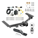 Trailer Tow Hitch For 15-27 Ford Transit 350 Dually Exc Cab & Chassis & the Cutaway Complete Package w/ Wiring and 2" Ball