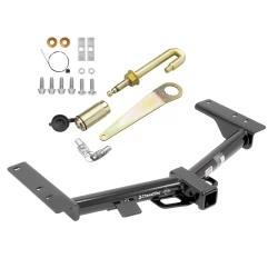 Trailer Tow Hitch For 15-24 Ford Transit 150 250 350 Class 3 2" Towing Receiver w/ J-Pin Anti-Rattle Lock