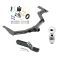 Trailer Tow Hitch For 05-15 Toyota Hilux SW4 All Models Complete Package w/ Wiring and 2" Ball