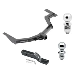 Trailer Tow Hitch For 05-15 Toyota Hilux SW4 Receiver w/ 1-7/8" and 2" Ball