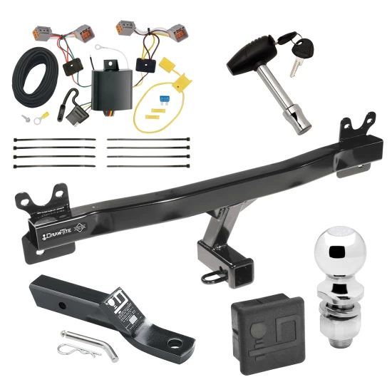Trailer Tow Hitch For 15-18 Volvo V60 Deluxe Package Wiring 2" Ball and Lock