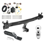 Trailer Tow Hitch For 15-18 Volvo V60 Complete Package w/ Wiring and 2" Ball
