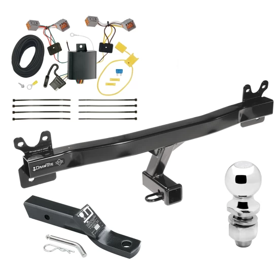 Trailer Tow Hitch For 15-18 Volvo V60 Complete Package w/ Wiring and 2" Ball