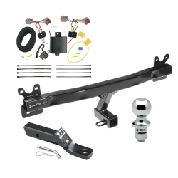 Trailer Tow Hitch For 15-18 Volvo V60 Complete Package w/ Wiring and 1-7/8" Ball