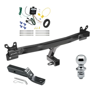 Trailer Tow Hitch For 11-18 Volvo S60 All Models Complete Package w/ Wiring and 1-7/8" Ball