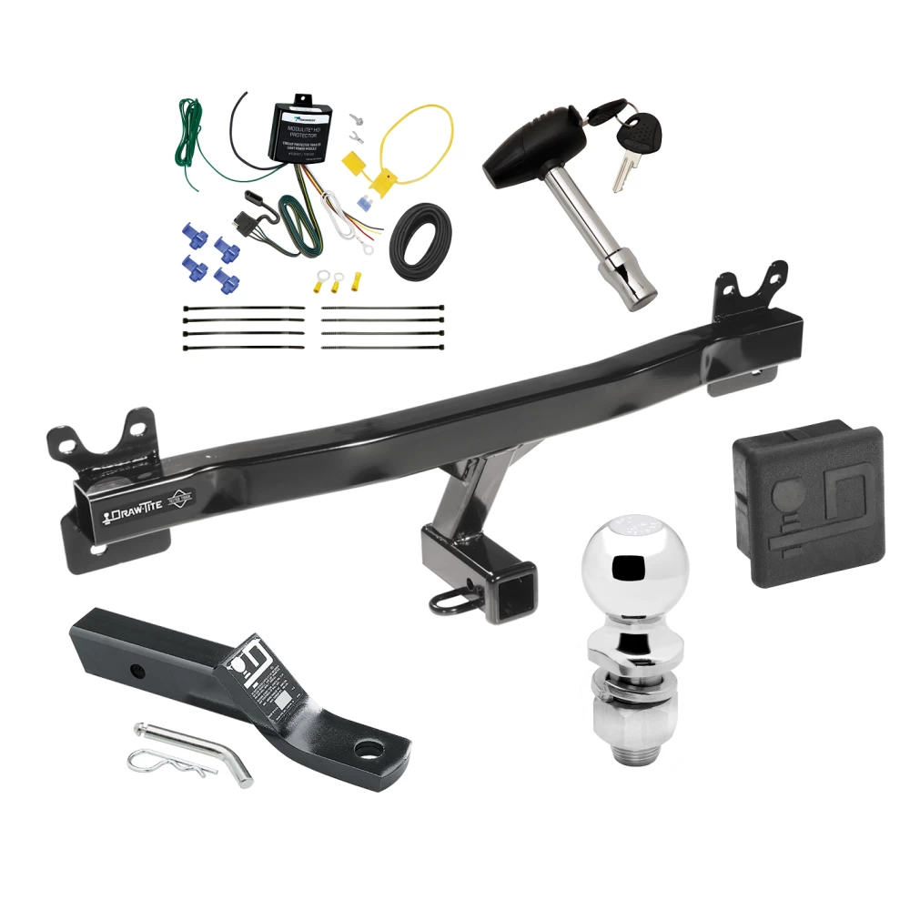 Trailer Tow Hitch For 11-13 Volvo S60 Sedan Deluxe Package Wiring 2" Ball and Lock
