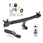 Trailer Tow Hitch For 11-18 Volvo S60 All Models Complete Package w/ Wiring and 2" Ball