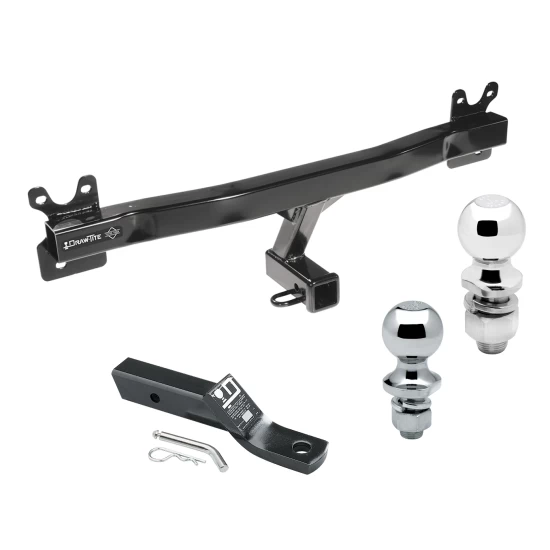 Trailer Tow Hitch For 08-10 Volvo V70 08-16 XC70 11-18 S60 15-18 V60 Receiver w/ 1-7/8" and 2" Ball