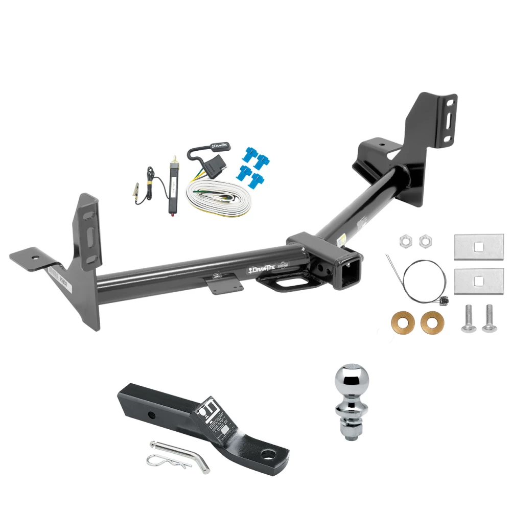 Trailer Tow Hitch For 15-21 Ford F-150 Complete Package w/ Wiring and 1-7/8" Ball