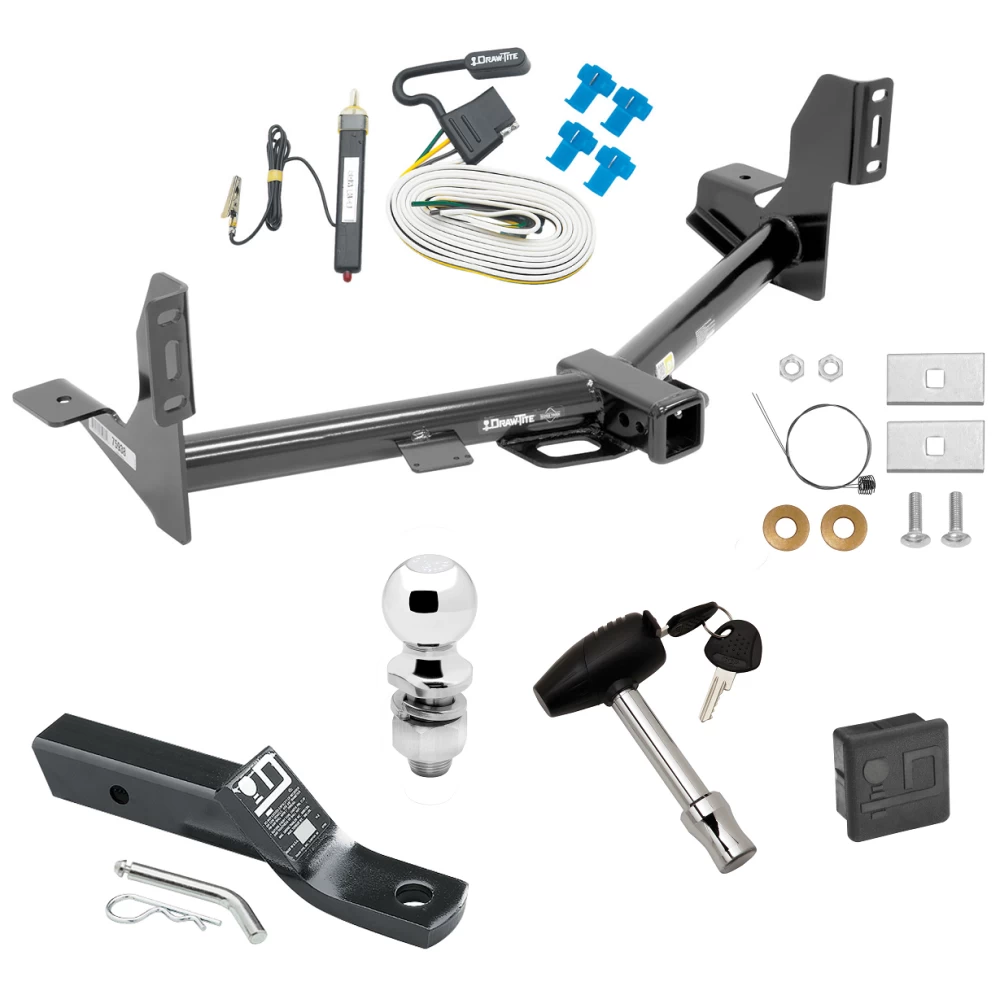 Trailer Tow Hitch For 15-21 Ford F-150 Deluxe Package Wiring 2" Ball and Lock