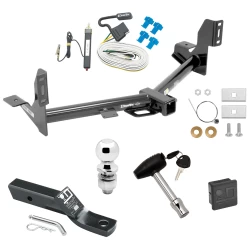 Trailer Tow Hitch For 15-21 Ford F-150 Deluxe Package Wiring 2" Ball and Lock