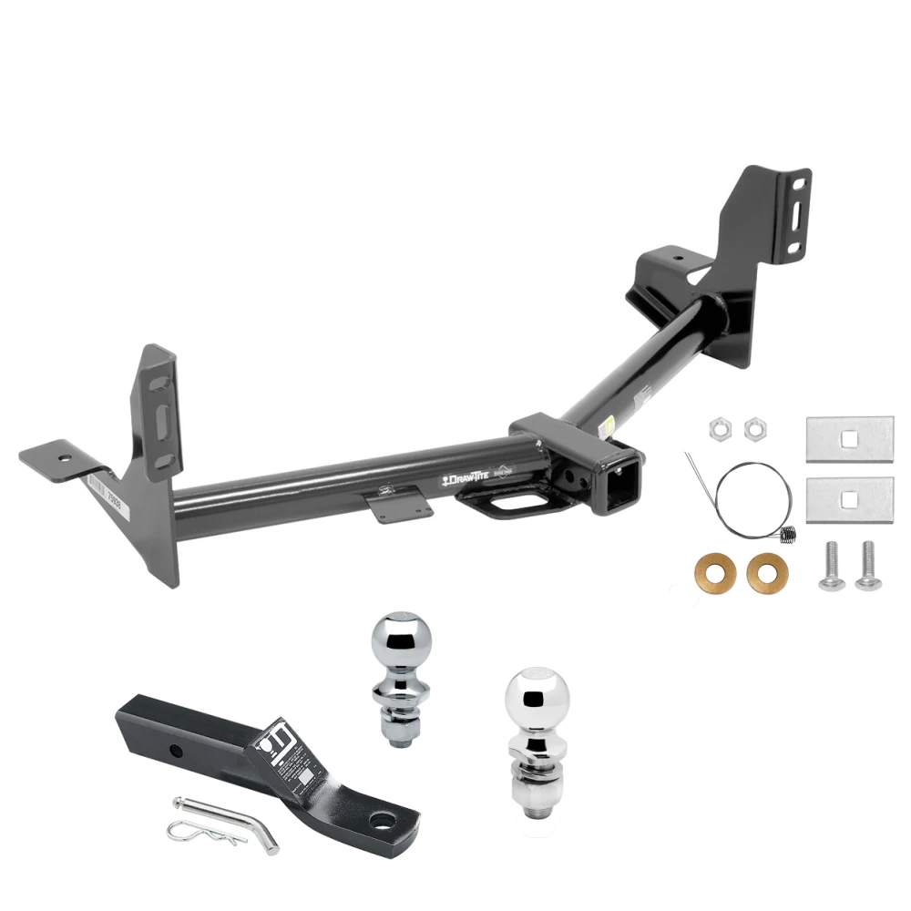 Trailer Tow Hitch For 15-21 Ford F-150 Receiver w/ 1-7/8" and 2" Ball