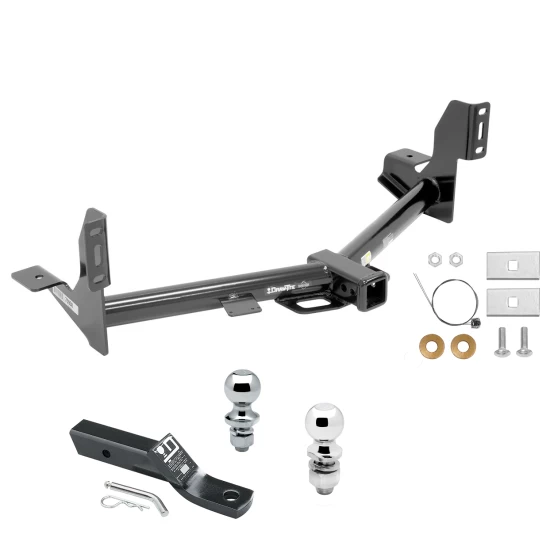 Trailer Tow Hitch For 15-21 Ford F-150 Receiver w/ 1-7/8" and 2" Ball