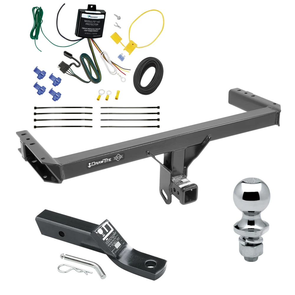 Trailer Tow Hitch For 13-17 Audi Q5 All Models Complete Package w/ Wiring and 1-7/8" Ball