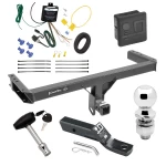Trailer Tow Hitch For 13-17 Audi Q5 All Models Deluxe Package Wiring 2" Ball and Lock