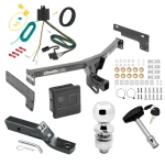 Trailer Tow Hitch For 15-19 Lincoln MKC All Models Deluxe Package Wiring 2" Ball and Lock