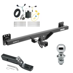 Trailer Tow Hitch For 11-17 Volkswagen Touareg All Models Complete Package w/ Wiring and 1-7/8" Ball