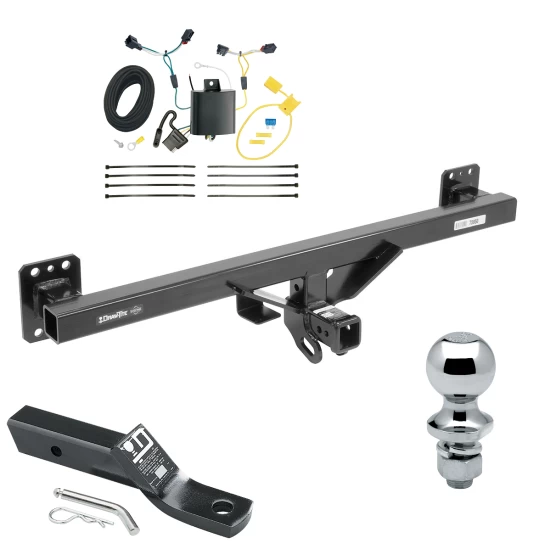 Trailer Tow Hitch For 11-17 Volkswagen Touareg Complete Package w/ Wiring and 1-7/8" Ball