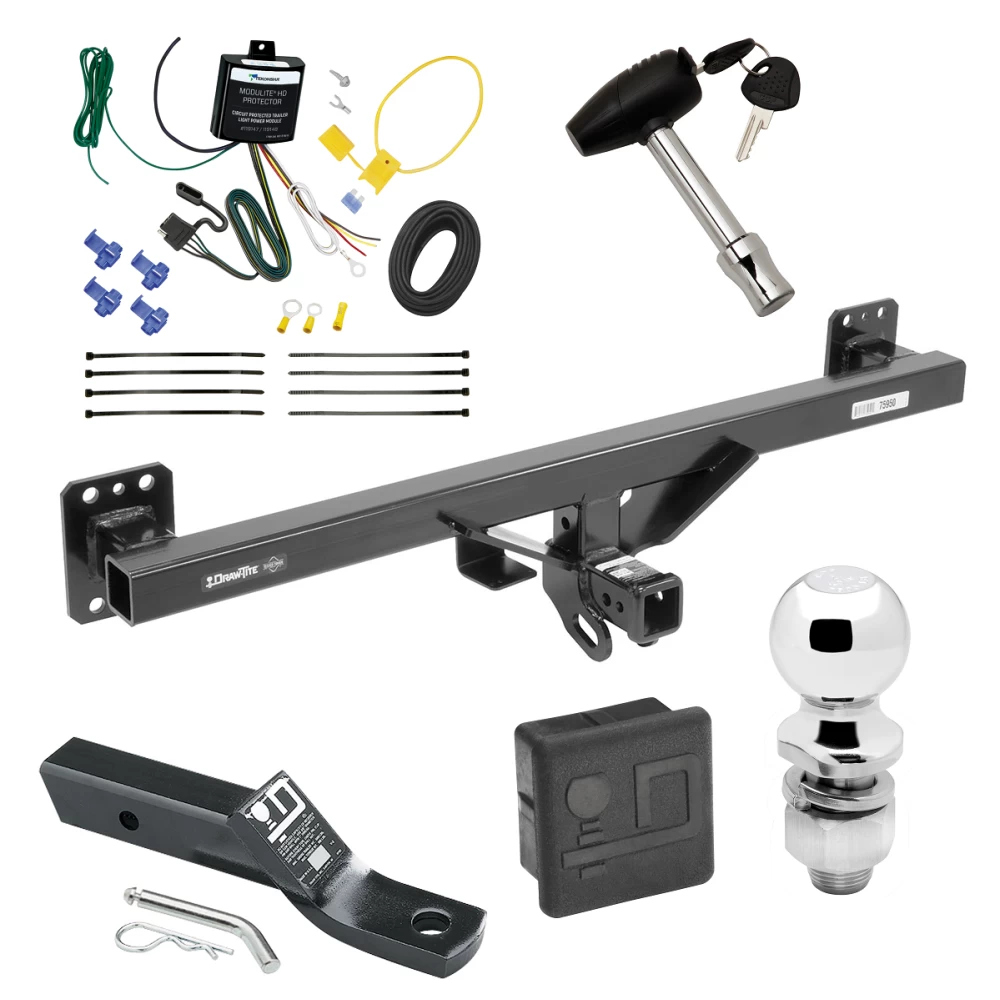 Trailer Tow Hitch For 07-16 Audi Q7 11-18 Porsche Cayenne Deluxe Package Wiring 2" Ball and Lock